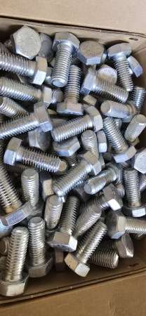 1 Packung DIN 933 Sechskantschraube mit Gewinde bis Kopf 8.8 verzinkt M12 x 30 mm (100 Stück Inhalt je Packung)
