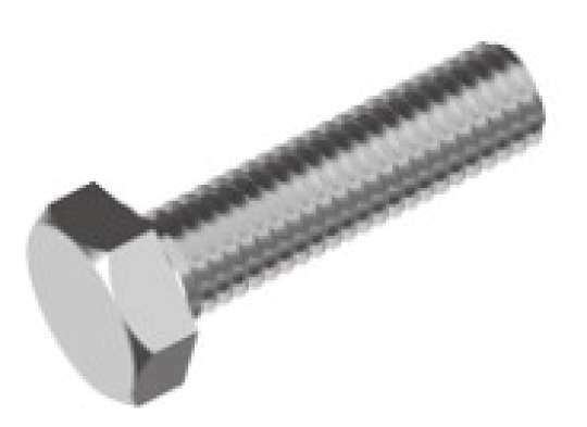 1 Packung DIN 933 Sechskantschraube mit Gewinde bis Kopf 8.8 verzinkt M12 x 30 mm (100 Stück Inhalt je Packung)
