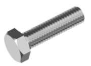 1 Packung DIN 933 Sechskantschraube mit Gewinde bis Kopf 8.8 verzinkt M12 x 30 mm (100 Stück Inhalt je Packung)